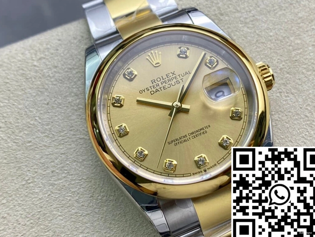 Dial Diamond-set EW Rolex Datejust Factory M126203-0018 0124